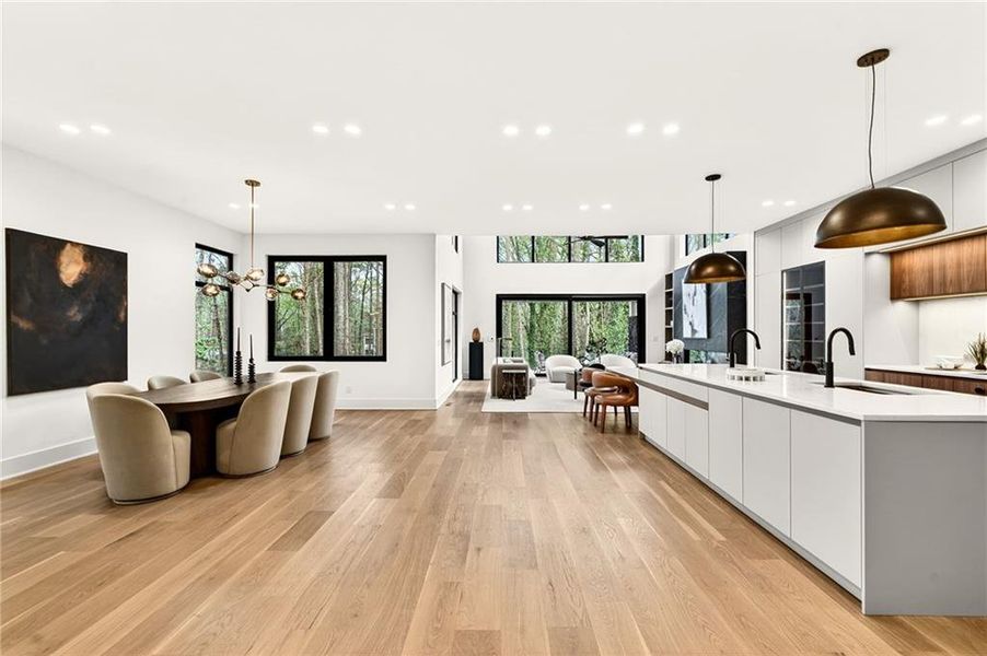 Furnished interior view inside a new home in , Atlanta (Image 10).