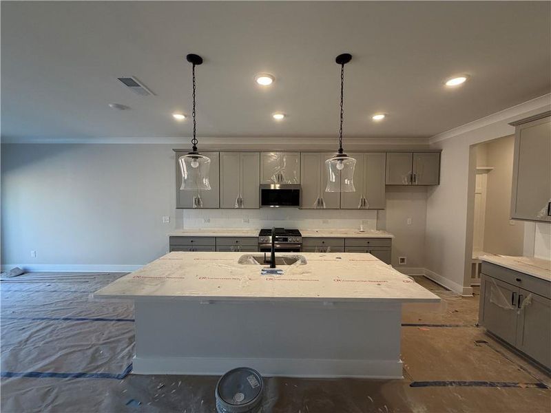 In-progress construction of a new home in Villas at Dawsonville Townhomes, Dawsonville, GA (Image 5).