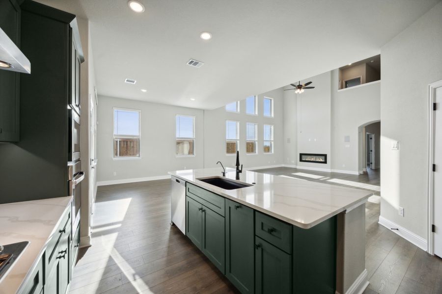 Representative furnished interior of a home built from the Avalon by Chesmar Homes in Silo Mills, Joshua (Image 4). Representative furnished interior of a home built from the Avalon by Chesmar Homes in Silo Mills, Joshua (Image 4).