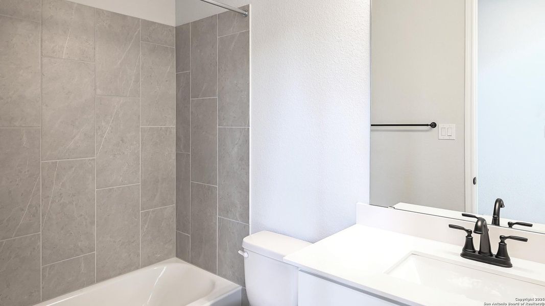 Furnished interior view inside a new home in Meadows Of Mill Creek 50', Seguin (Image 13).