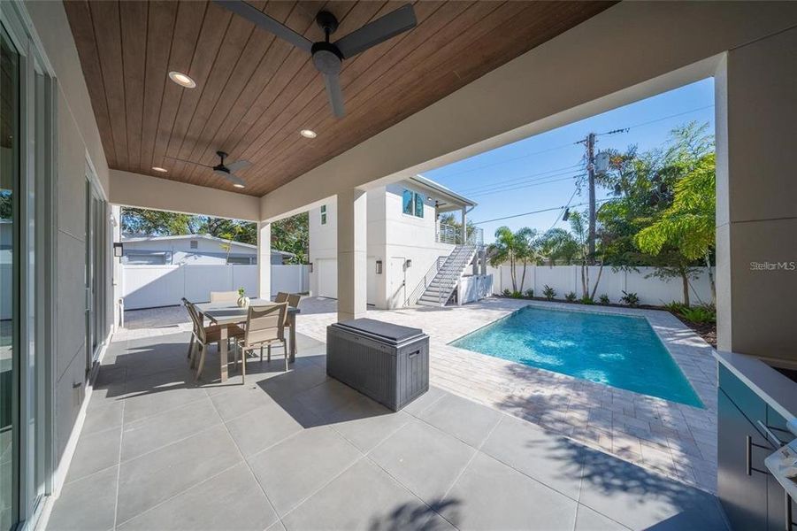 Exterior details and patio area of a home in , Sarasota (Image 24).