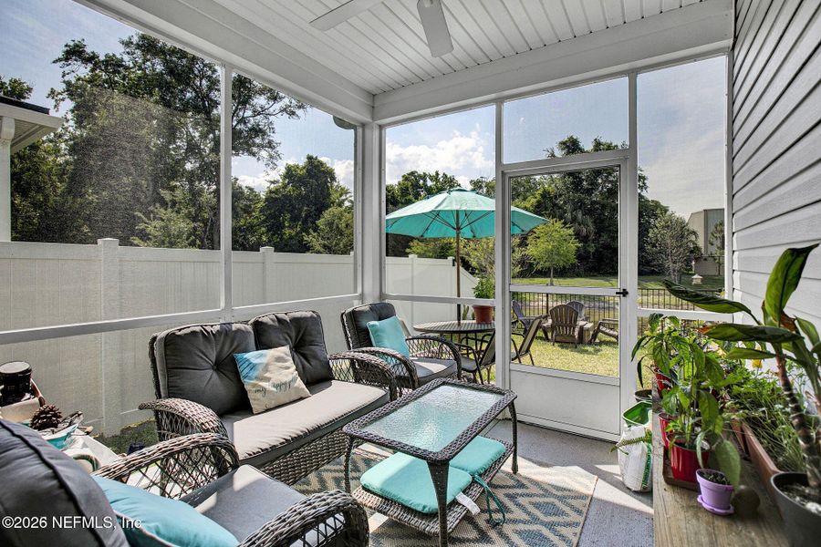 Exterior details and patio area of a home in Verano Creek, St. Augustine (Image 3).