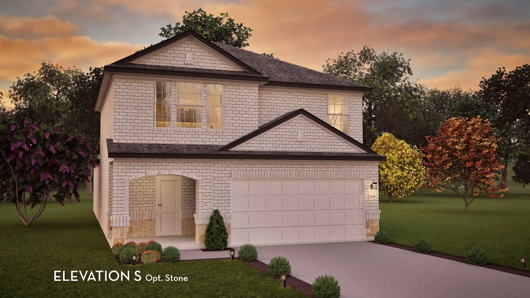 Representative exterior photo of a completed home built from the Ash by CastleRock Communities in Westridge, McKinney, TX (Image 20).