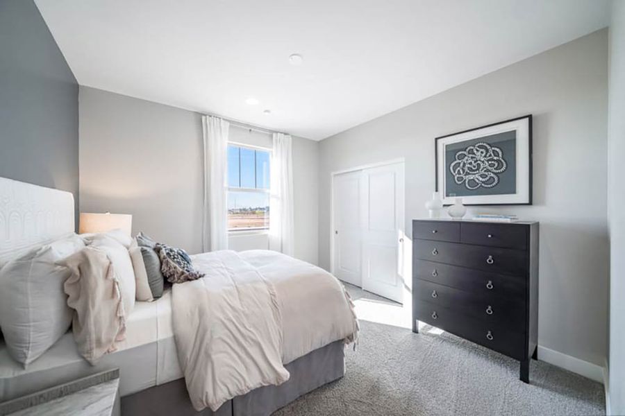 Representative furnished interior of a home built from the CC-RM1 by Taylor Morrison in Parkside Villas Collection, Avondale (Image 18).