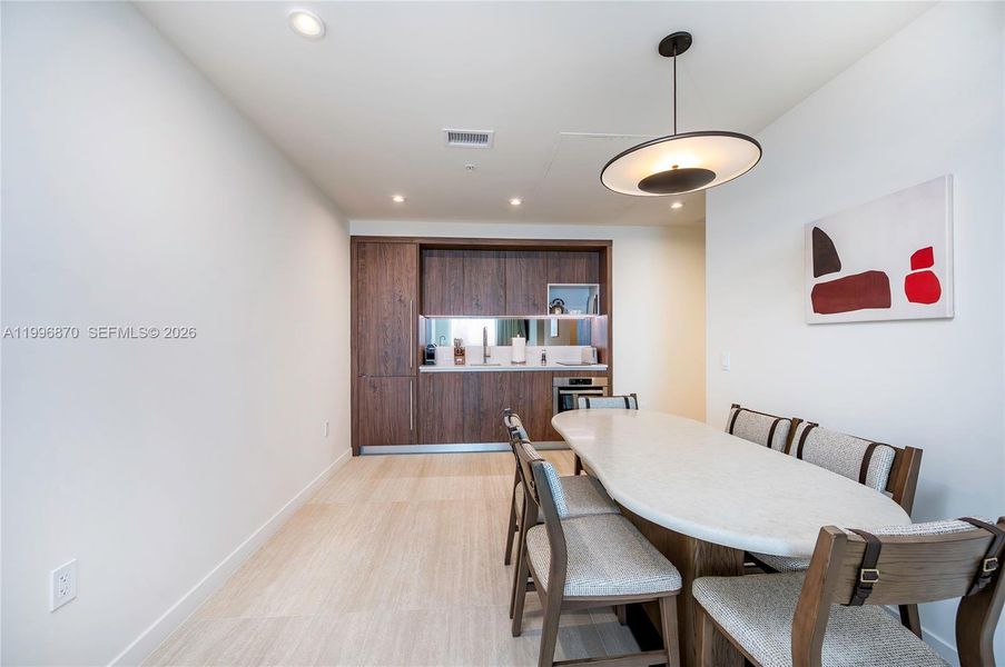 Furnished interior view inside a new home in Domus Brickell Park, Miami (Image 20).