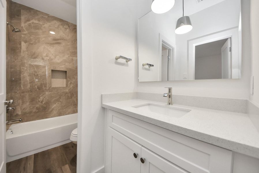 Furnished interior view inside a new home in Carver Landing, Houston (Image 38).