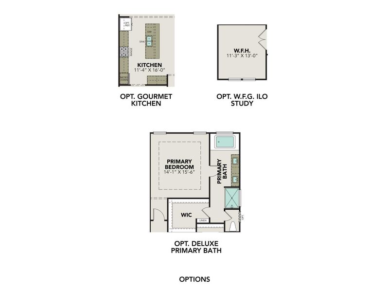 2D floor plan layout for the The Glenwood D by Davidson Homes LLC in Hannah Heights, Seguin, TX (Image 4).
