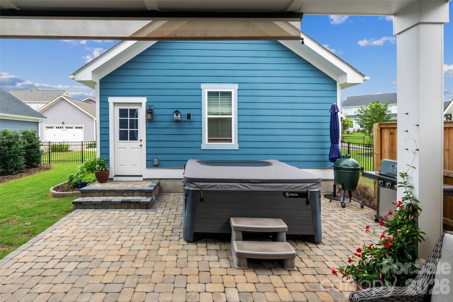 Exterior details and patio area of a home in Riverwalk, Rock Hill (Image 23).