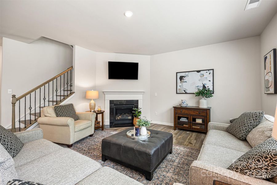Furnished interior view inside a new home in Walnut Creek: Enclave, Lancaster (Image 16). Furnished interior view inside a new home in Walnut Creek: Enclave, Lancaster (Image 16).