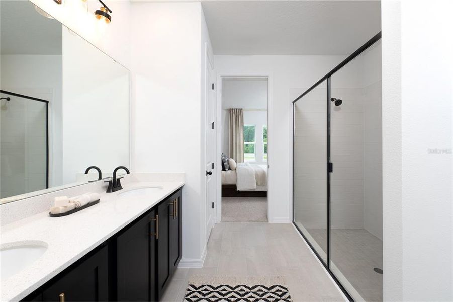 Furnished interior view inside a new home in , Kissimmee (Image 8). Furnished interior view inside a new home in , Kissimmee (Image 8).