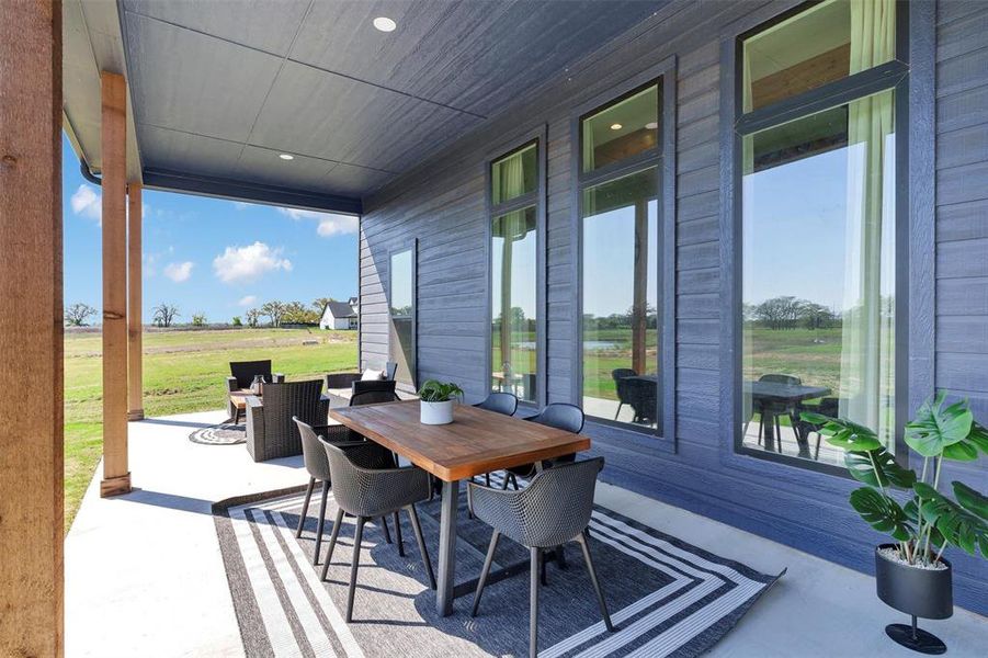 Exterior details and patio area of a home in , Tolar (Image 25).