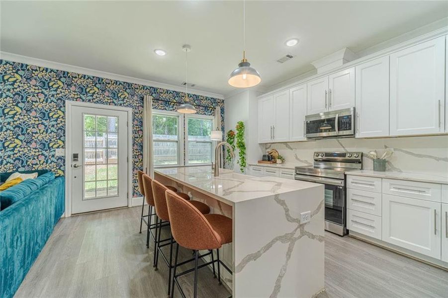 Furnished interior view inside a new home in , Snellville (Image 47).