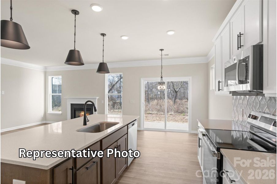 Furnished interior view inside a new home in Enclave at Riverdale, Huntersville (Image 4). Furnished interior view inside a new home in Enclave at Riverdale, Huntersville (Image 4).