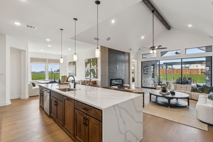 Furnished interior view inside a new home in Lakeview Heights, Azle (Image 7).