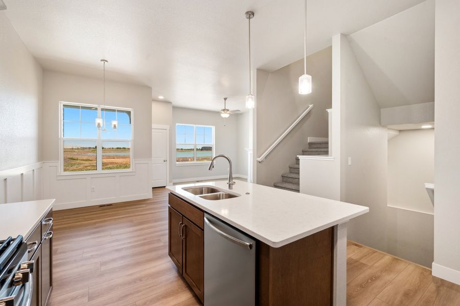 Furnished interior view inside a new home in The Lakes at Centerra, Loveland (Image 4).