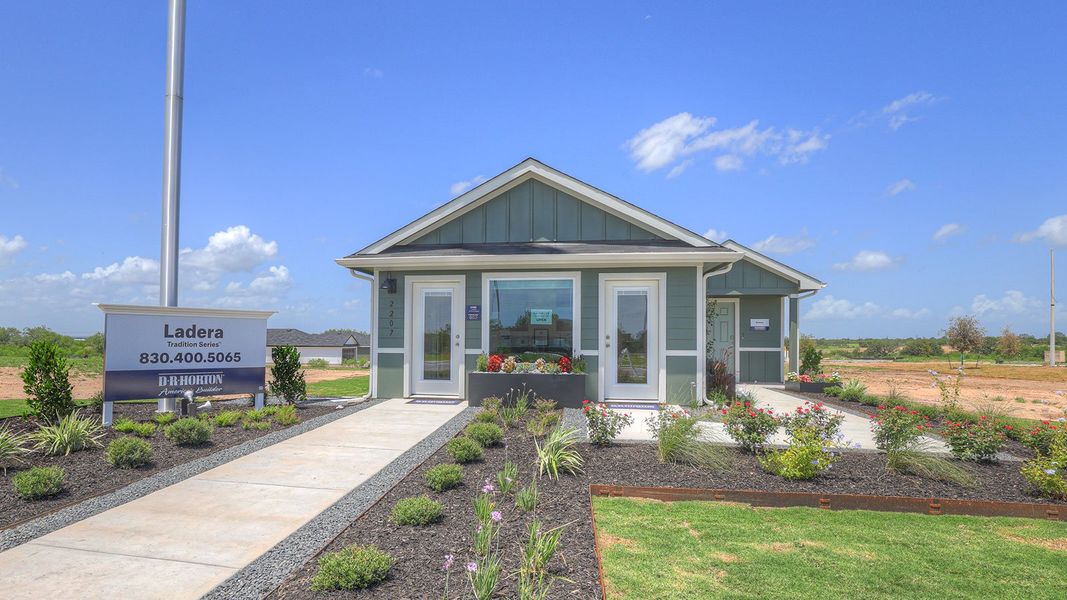 Representative exterior photo of a completed home built from the The Emma by D.R. Horton in Navarro Fields, Seguin, TX (Image 2). Representative exterior photo of a completed home built from the The Emma by D.R. Horton in Navarro Fields, Seguin, TX (Image 2).