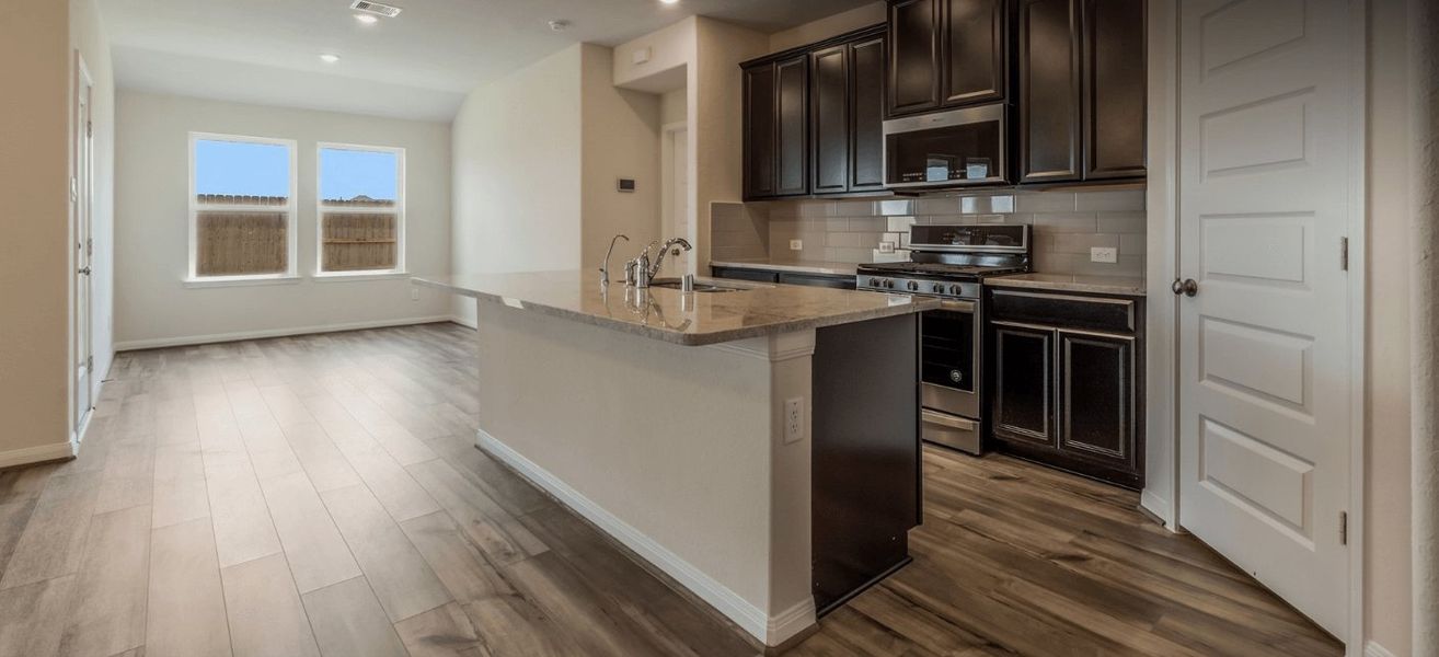 Kitchen from a Spec home in Houston community.