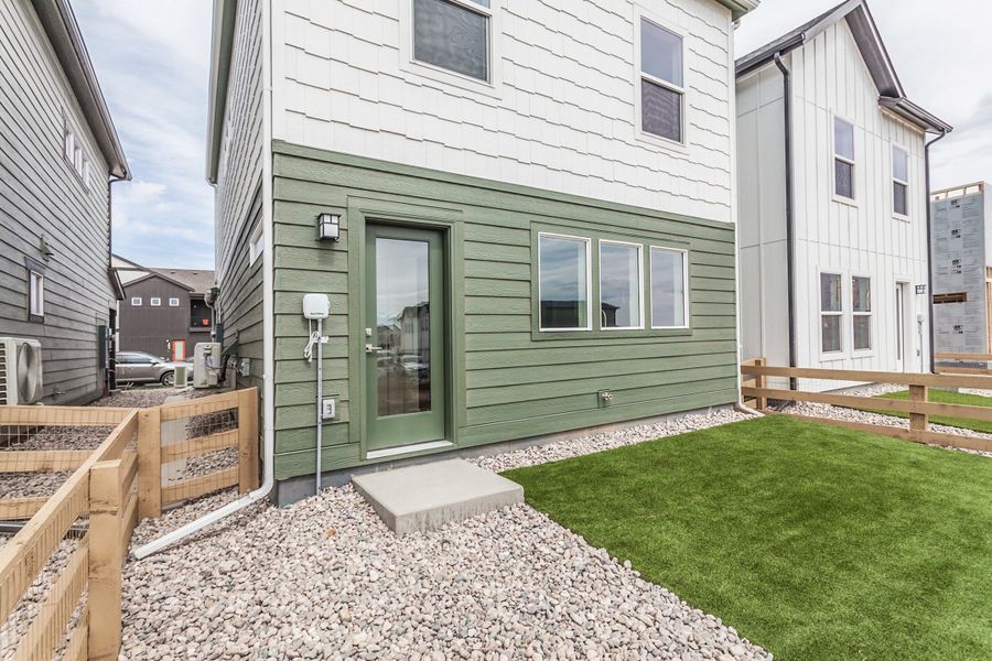 Exterior details and patio area of a home in Bloom, Fort Collins (Image 34).