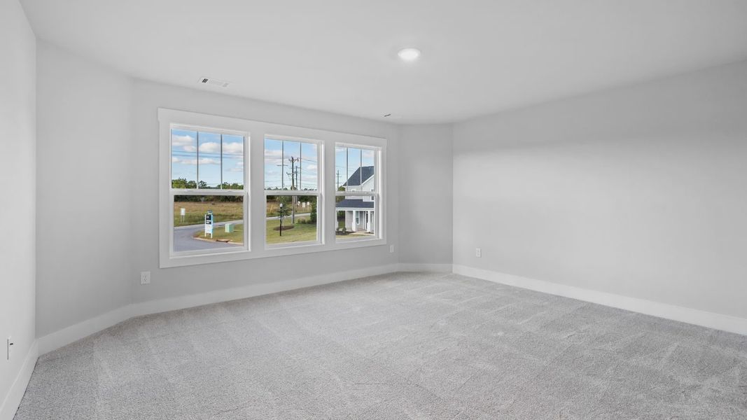 2 story single family home, all white, owner's suite