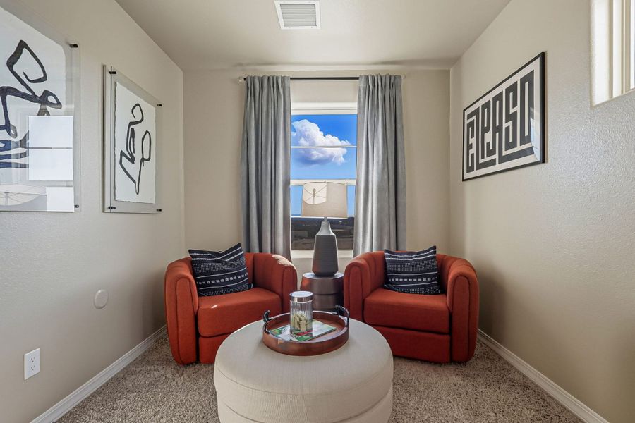 Representative furnished interior of a home built from the Franklin by View Homes in Desert Springs | Enchanted Series, El Paso (Image 7). Representative furnished interior of a home built from the Franklin by View Homes in Desert Springs | Enchanted Series, El Paso (Image 7).