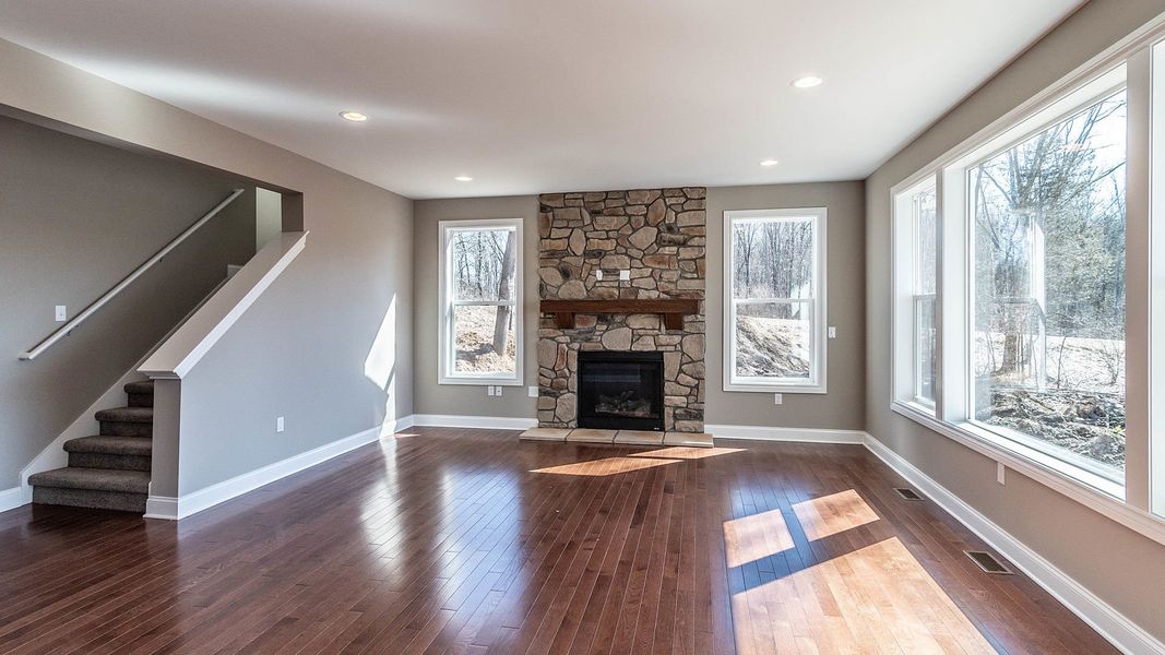 Representative unfurnished interior of a home built from the The Chesterfield by Norfolk Homes in Valleys, Jackson (Image 79).
