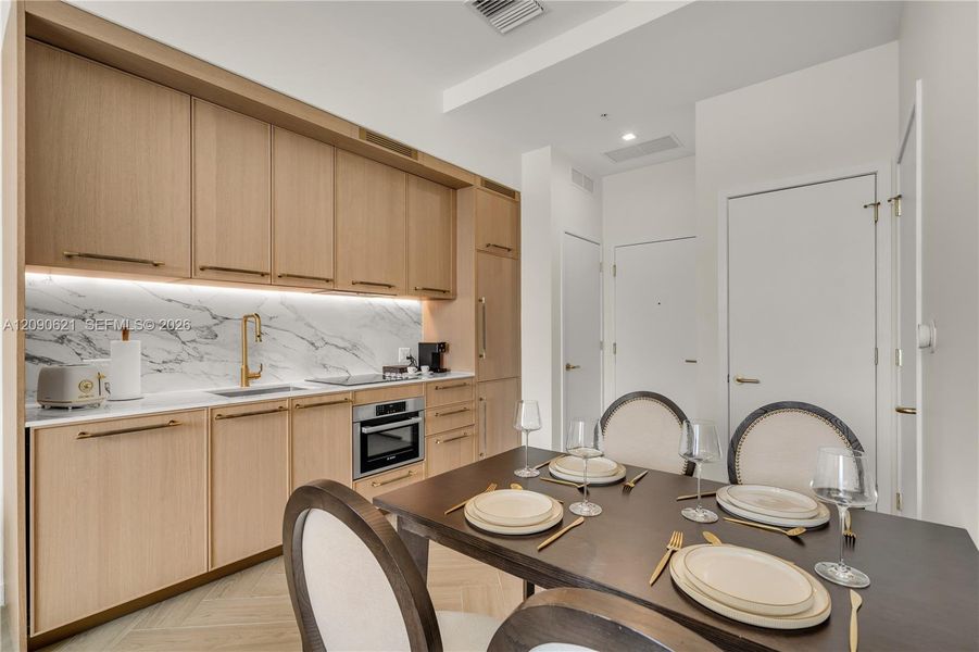 Furnished interior view inside a new home in , Miami (Image 15).