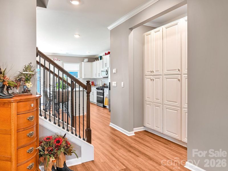 Laundry Closet Removed/Replaced with Custom Cabinetry