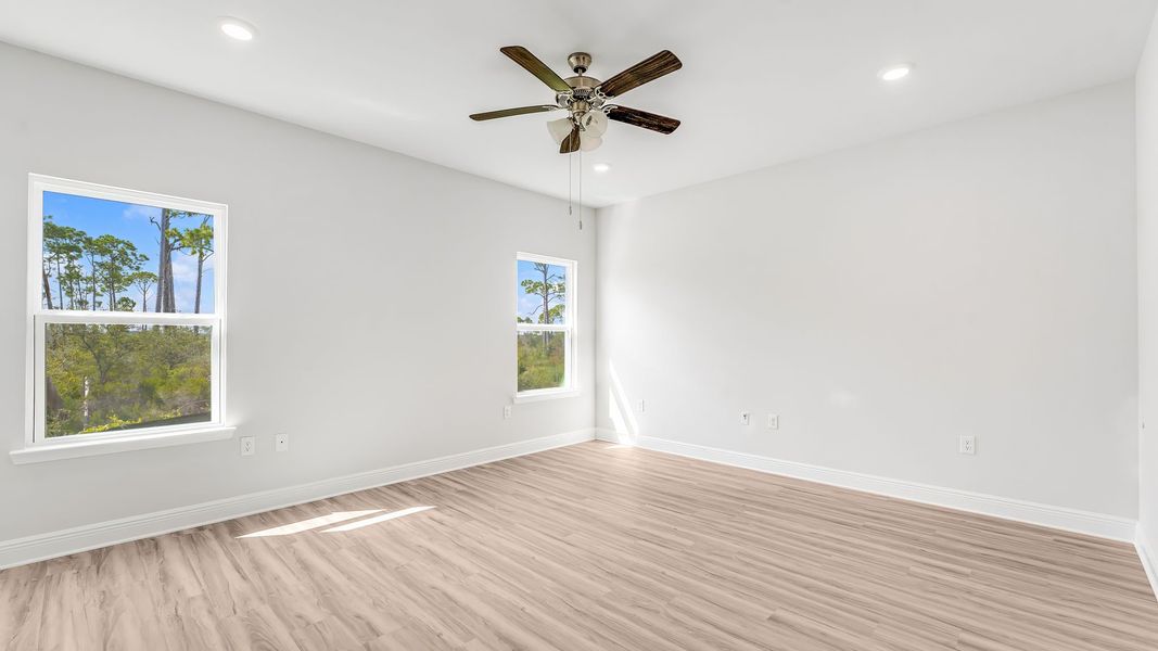 Representative unfurnished interior of a home built from the The Kennedy by D.R. Horton in WindMark Beach, Port Saint Joe (Image 30). Representative unfurnished interior of a home built from the The Kennedy by D.R. Horton in WindMark Beach, Port Saint Joe (Image 30).