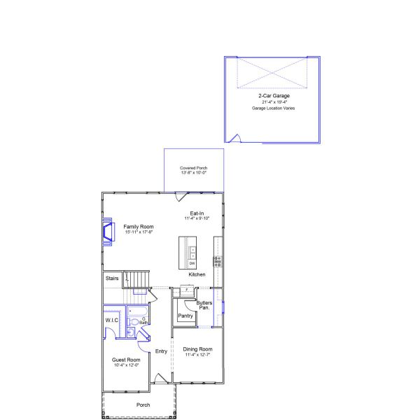 2D floor plan layout of this home in Six Oaks, Summerville, SC (Image 1). 2D floor plan layout of this home in Six Oaks, Summerville, SC (Image 1).