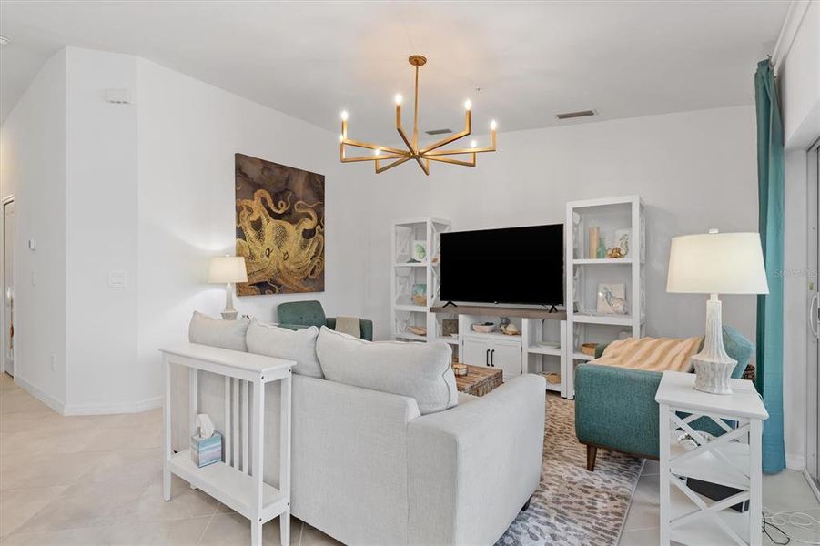 Furnished interior view inside a new home in Heritage Landing, Punta Gorda (Image 30).