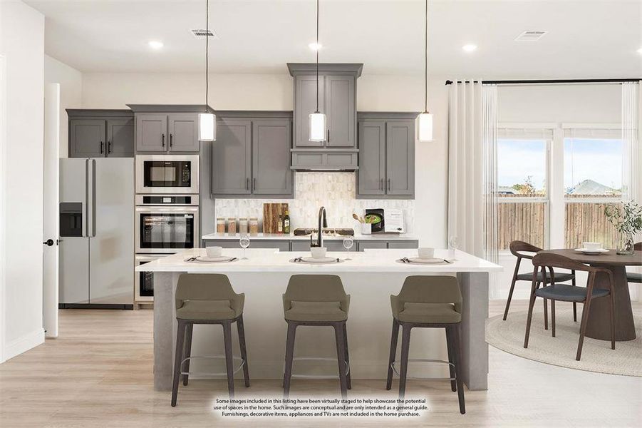 Furnished interior view inside a new home in The Oaks, Red Oak (Image 19).