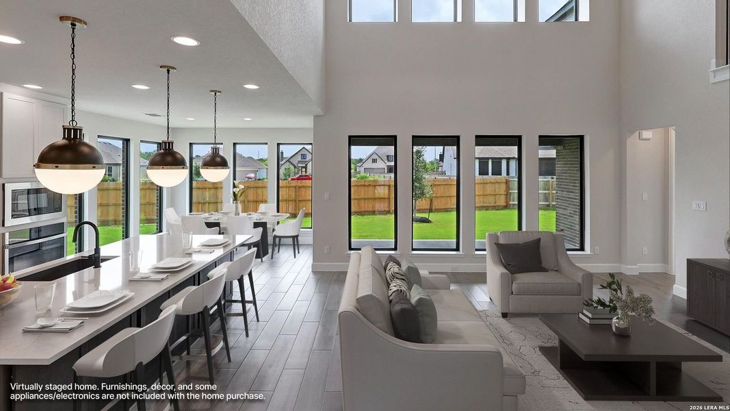 Furnished interior view inside a new home in Alsatian Oaks, Castroville (Image 12).