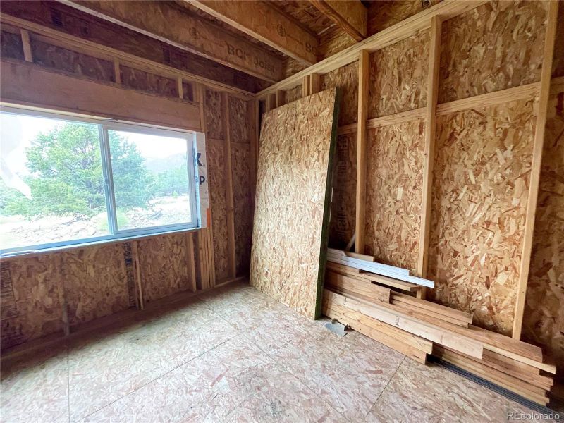 Unfinished living area