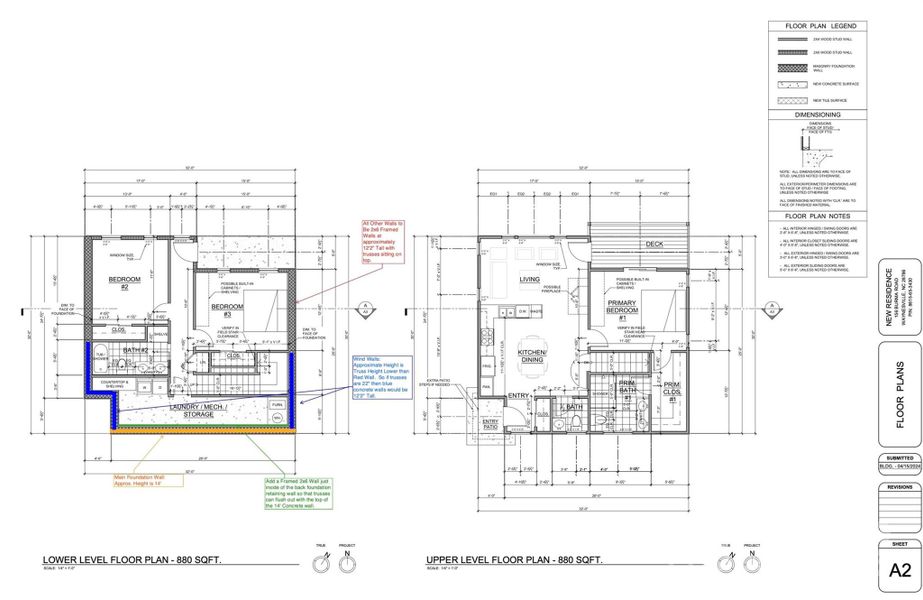 Construction Floor Plans for 156 Burma Rd