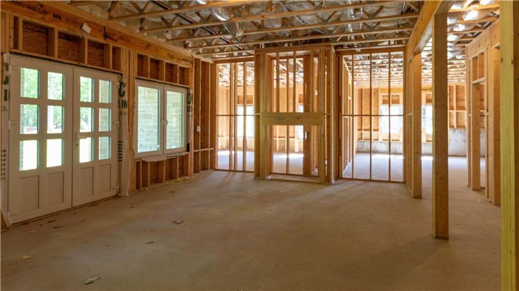 In-progress construction of a new home in , Roswell, GA (Image 45).