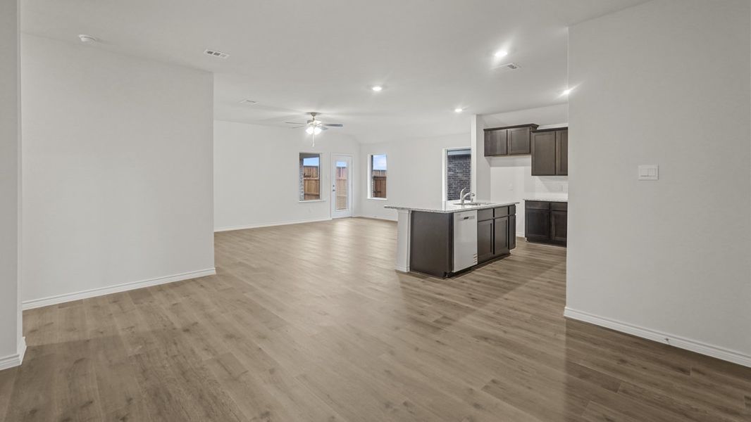 Representative unfurnished interior of a home built from the Violet by D.R. Horton in Windchime, Celina (Image 7).