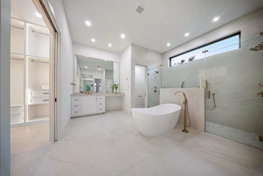 Furnished interior view inside a new home in , Houston (Image 10).