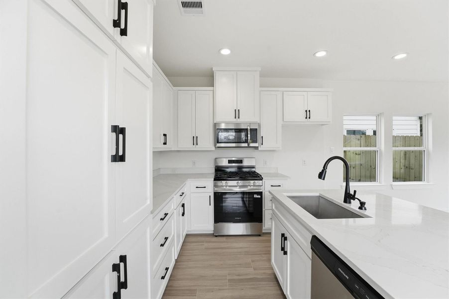 Furnished interior view inside a new home in , La Porte (Image 12). Furnished interior view inside a new home in , La Porte (Image 12).