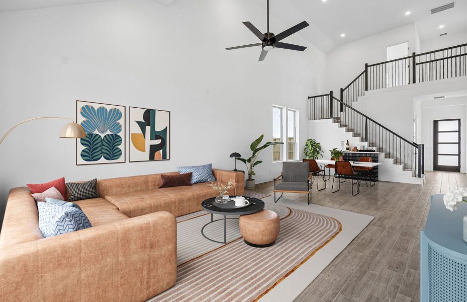 Furnished interior view inside a new home in Lago Mar, Texas City (Image 9).