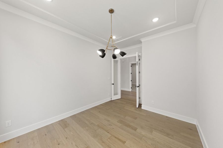 Representative unfurnished interior of a home built from the 5062 by Tradition Homes in Mosaic – 70′ Lots, Prosper (Image 15).