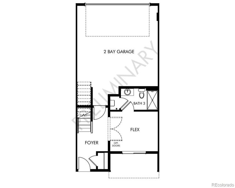 2D floor plan layout of this home in Three Hills, Morrison, CO (Image 3).
