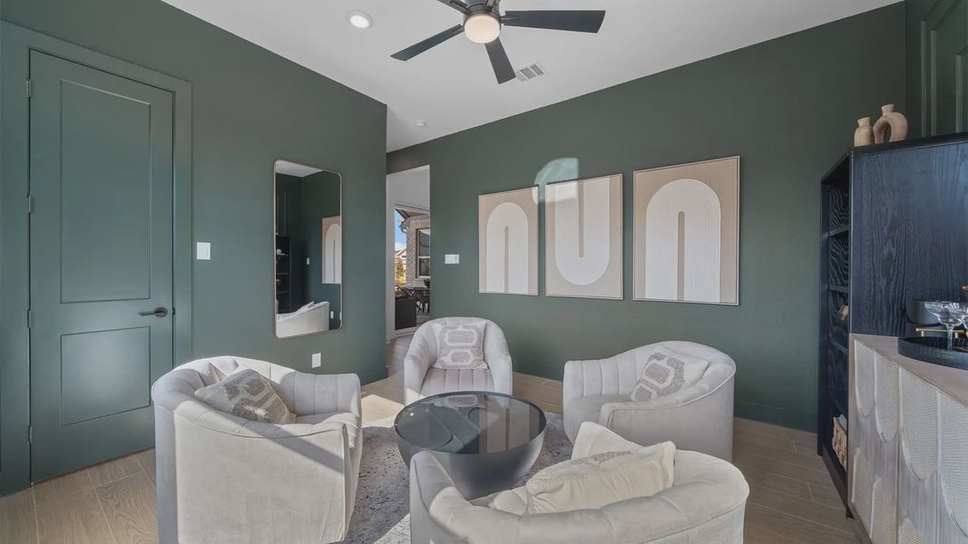 Representative furnished interior of a home built from the Brentwood by Chesmar Homes in Wildrye 60', Waller (Image 23). Representative furnished interior of a home built from the Brentwood by Chesmar Homes in Wildrye 60', Waller (Image 23).