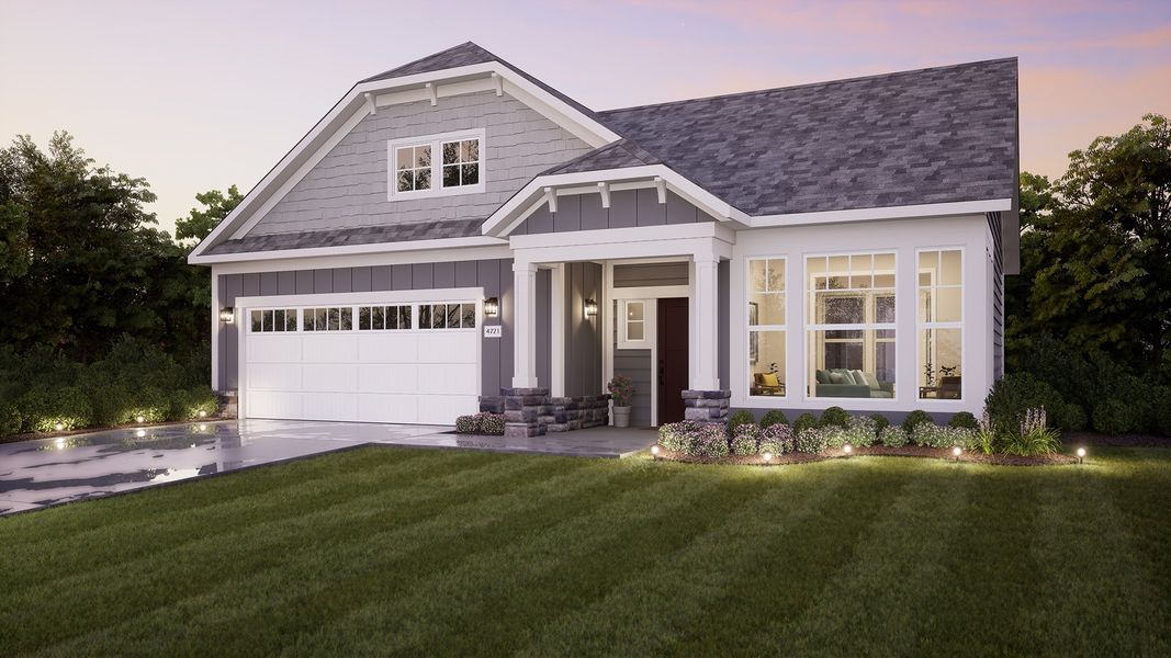 Representative exterior photo of a completed home built from the Palazzo by Epcon Communities in The Courtyards at Stewarts Creek, Smyrna, TN (Image 29).