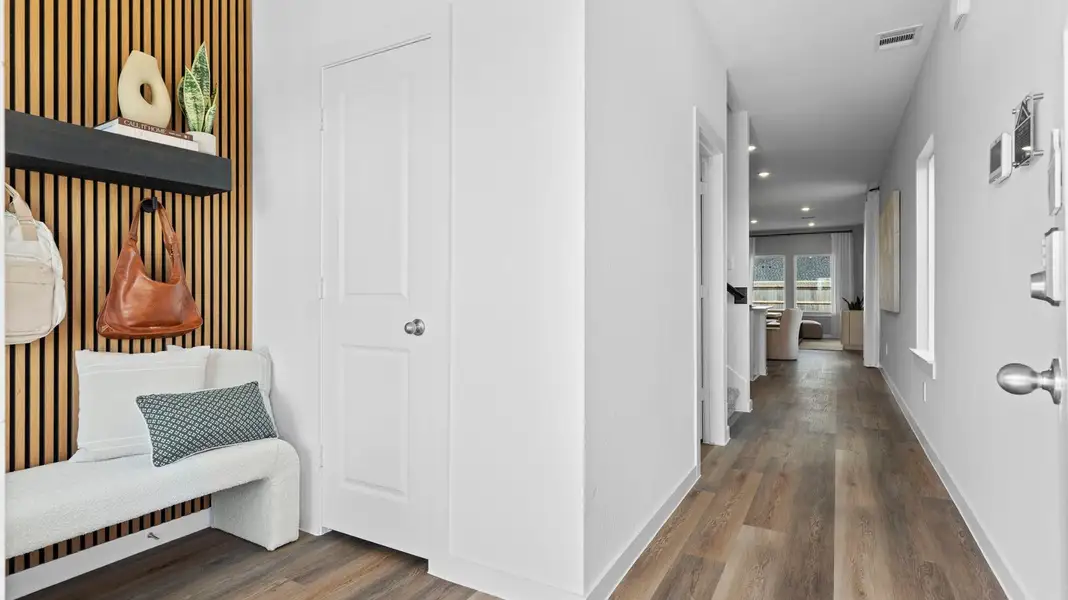 Furnished interior view inside a new home in Lakes at Westland Ranch, League City (Image 3).