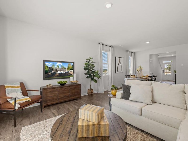 Furnished interior view inside a new home in Lost Creek, Dallas (Image 28).