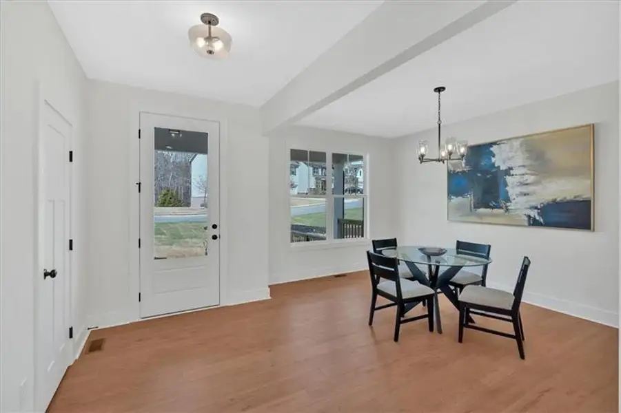 Furnished interior view inside a new home in , Dallas (Image 4).