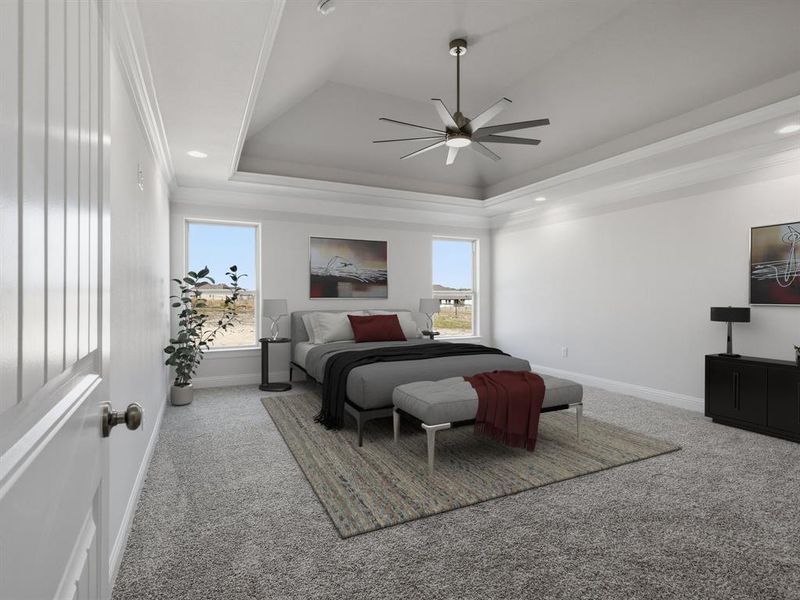 Furnished interior view inside a new home in , Weatherford (Image 18).