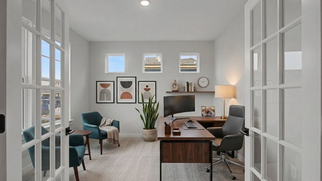 Virtually staged study