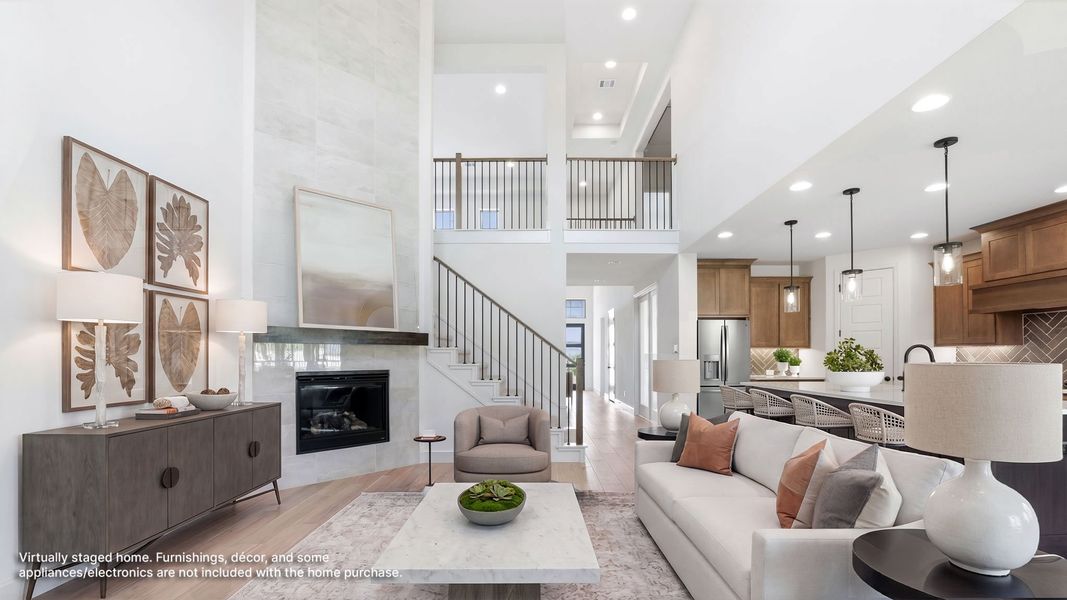 Furnished interior view inside a new home in The Heights at Uptown Celina, Celina (Image 7).