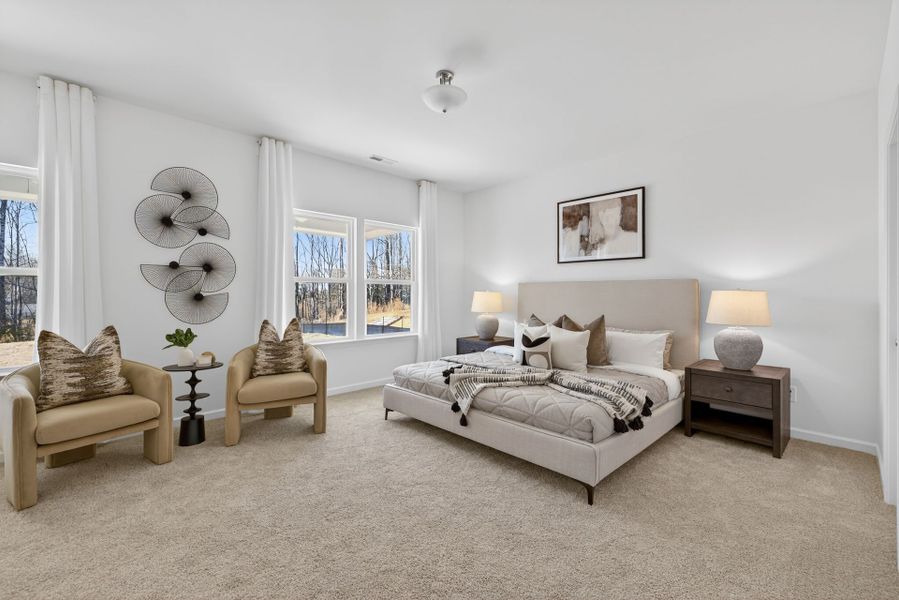 Furnished interior view inside a new home in Copper Ridge at Flowers Plantation, Clayton (Image 17).